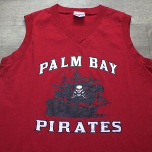 VTG Palm Bay Pirates Marching Band Sleeveless Muscle T-Shirt Men's L Double Side